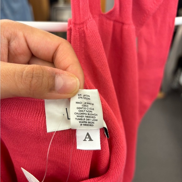 Loft Med Pink Halter Top NEW - Picture 7 of 8